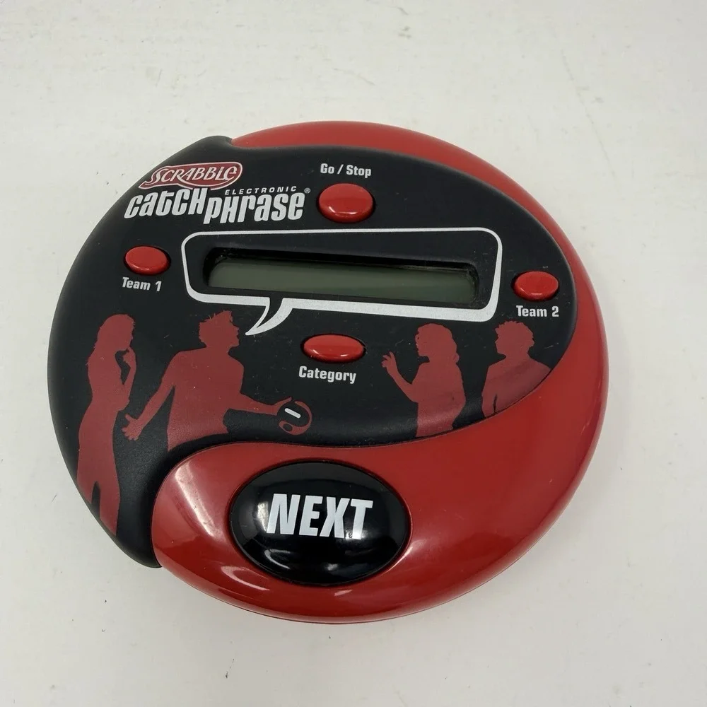 Scrabble Catch Phrase Electronic Handheld Travel Party Hasbro Red‎ Replacement